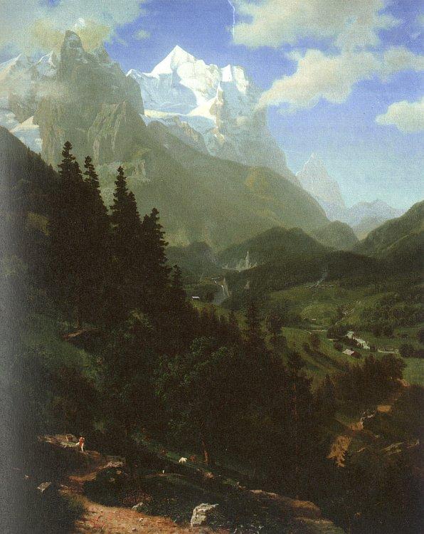 Bierstadt, Albert The Wetterhorn oil painting image
